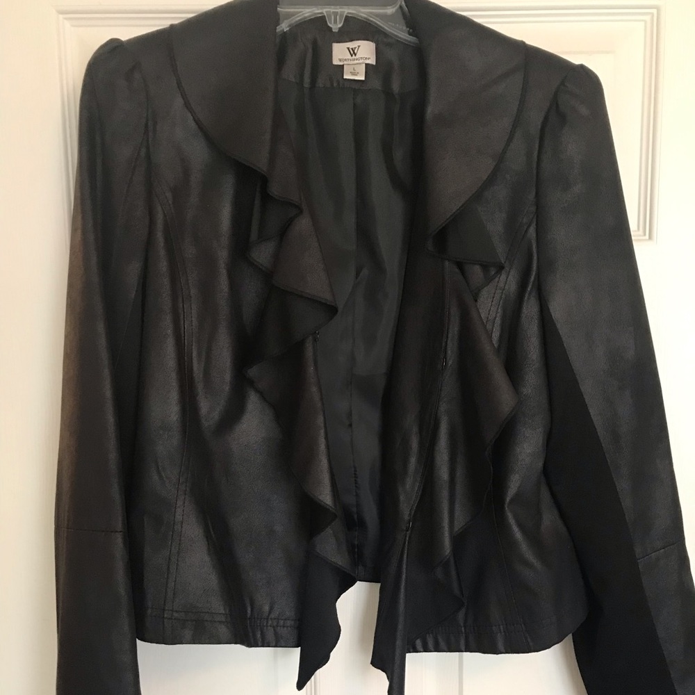Faux leather jacket